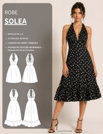 Patron PDF Robe SOLEA femme du 30 au 58