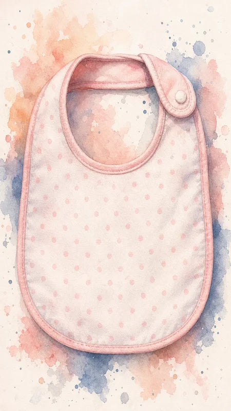 Grand bavoir enfant en tissu éponge à coudre soi-même, protection large pour les repas avec attache pression sur le côté — patron de couture PDF gratuit à télécharger