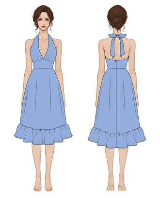 Patron PDF Robe SOLEA femme du 30 au 58