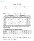 ELEA - Top pour femmes du 34 au 54 — patron de couture PDF à coudre soi-même