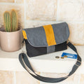 Grande pochette Safran, avec rangements intégrés et anse amovible — patron de couture PDF à coudre soi-même
