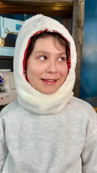 Le Snood capuche, patron de couture PDF pour enfant