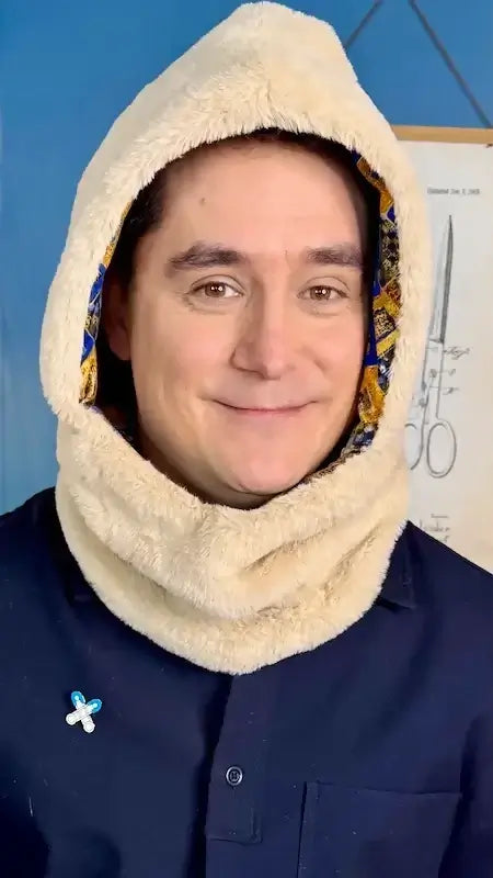 Le patron de couture PDF du Snood capuche, pour adulte