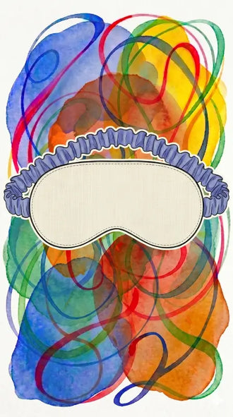 Patron PDF Masque de Nuit pour Enfant et Adulte avec motifs colorés, patron de couture pdf à télécharger.