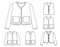 Patron PDF OLIVE  - la veste / gilet réversible — patron de couture PDF à coudre soi-même gratuit à télécharger