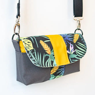 Petite pochette Safran, anse amovible — patron de couture PDF à coudre soi-même