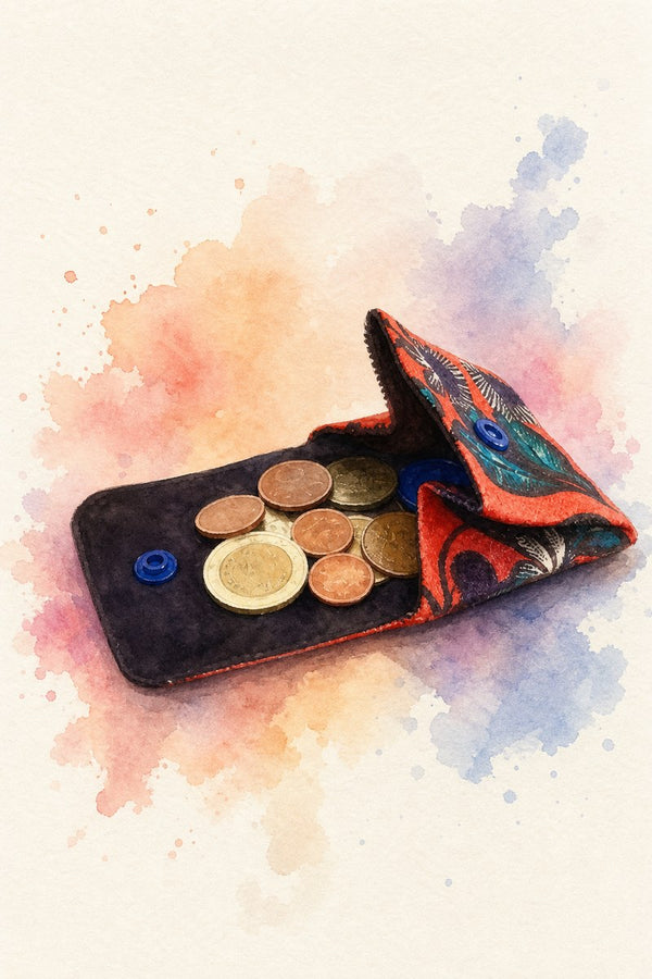 Petit porte-monnaie à soufflet en tissu avec bouton pression — Patron PDF gratuit à télécharger et coudre