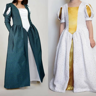 Patron PDF Robe de Princesse Margaux Femme et Enfant