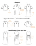 Patron PDF AMARENA - Robe et Blouse femme/enfant à décliner