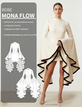 Patron PDF Robe femme MONA FLOW du 30 au 58
