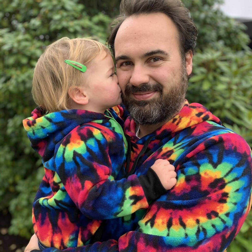 Duo sweat TITUS pour adultes (XS - XXXL) et enfants (2 - 16 Ans), patron de couture PDF à télécharger, assorti arc-en-ciel, homme et enfant