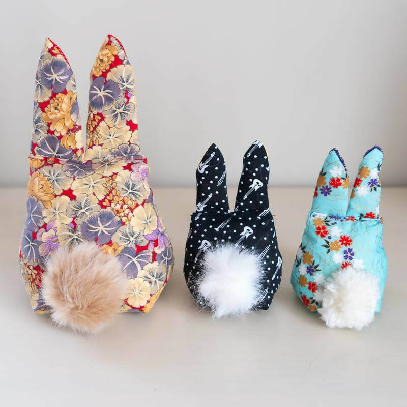 Lapin de Pâques, 2 tailles – Gabin, patron de couture PDF à télécharger pour décoration de Pâques en tissu DIY.