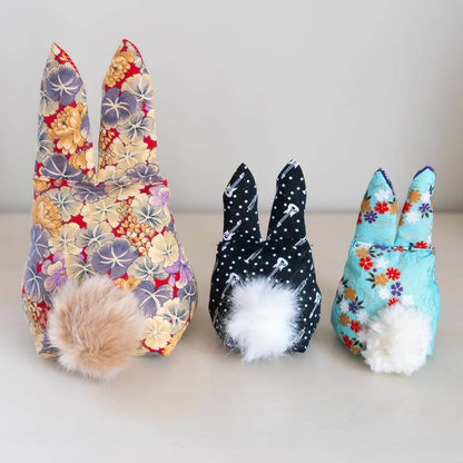 Lapin de Pâques, 2 tailles – Gabin, patron de couture PDF à télécharger pour décoration de Pâques en tissu DIY.