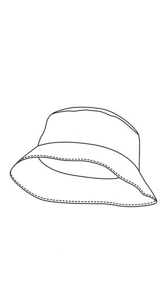 Illustration du Le Bob Raclette, patron de couture pdf à télécharger en 6 tailles pour bébé à adulte.