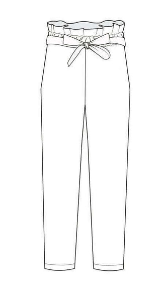 Illustration du Pantalon Gaperon en 13 tailles, patron de couture pdf à télécharger pour bébés et enfants.