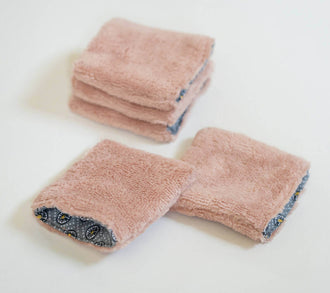 Lingette gant biface lavable, zéro déchet – Cetera, patron de couture pdf à télécharger, pratique pour démaquillage éco-responsable.