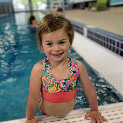 Mini-ROXANA - Débardeur pour filles du 2 au 16 Ans, enfant à la piscine, patron de couture pdf à télécharger, brassière colorée