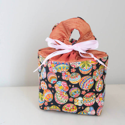 Panier 3 en 1 : sac, panière, pochette cadeau – Friandise, avec design coloré, idéal pour Pâques, patron de couture pdf à télécharger