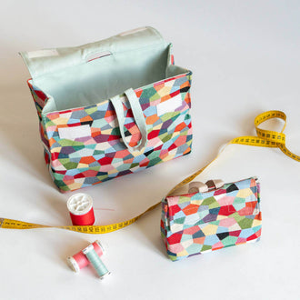 Pochette, pochette cadeau, 4 tailles – Curcuma: modèles colorés avec mesures et outil de couture, patron de couture pdf à télécharger.