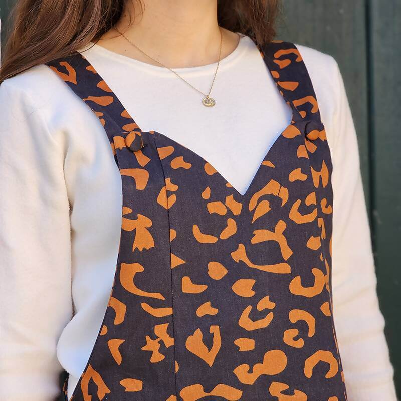 Salopette jupe & Short Honolulu - T34 à 48, motif léopard, vêtement élégant pour chaque occasion, patron de couture pdf à télécharger