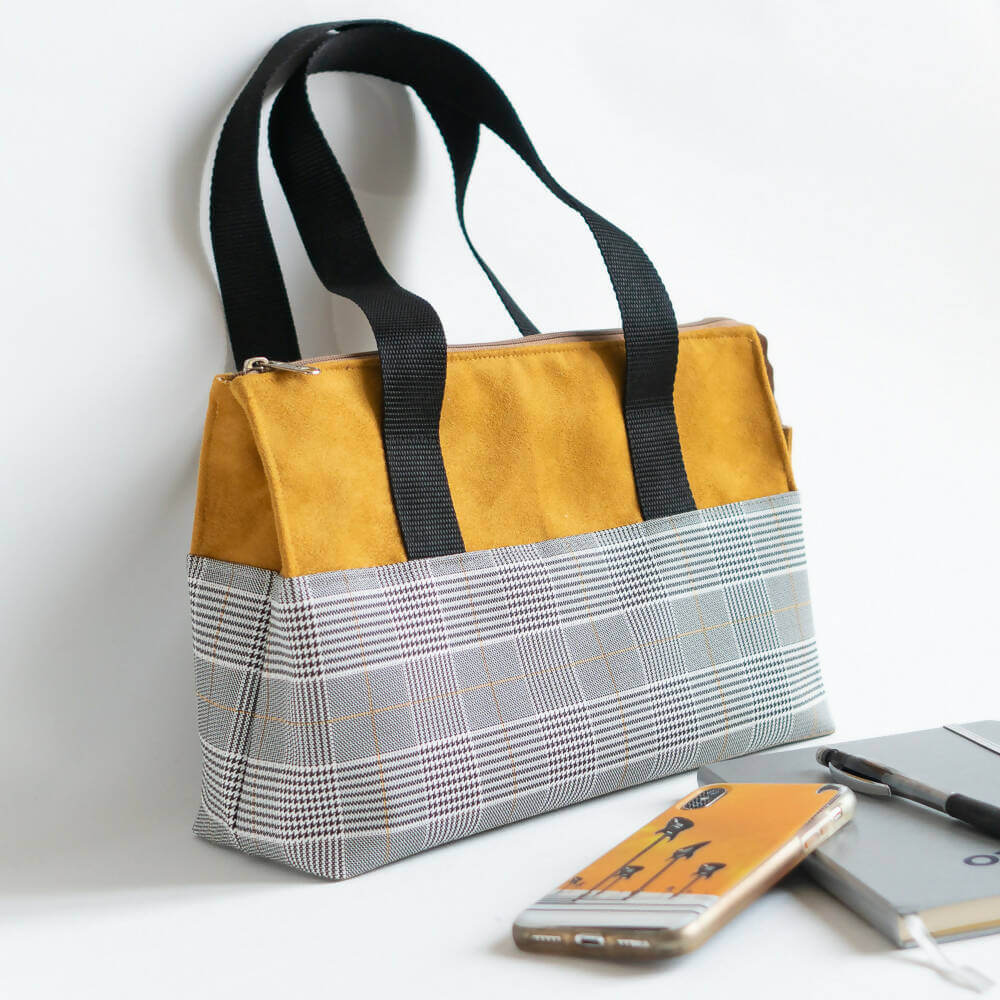 Trousse et sac zippés à large ouverture, 5 tailles – Curry, patron de couture PDF à télécharger, pratique et élégant.