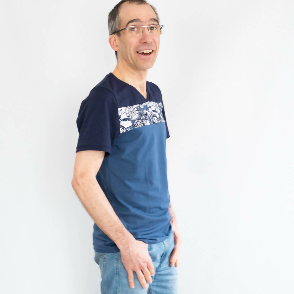T-shirt homme, 42 au 62, 5 statures – Origan