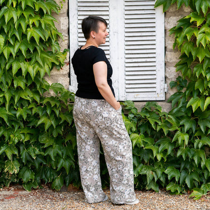 Combinaison, pantalon, 34 au 56, 4 statures –Vanille