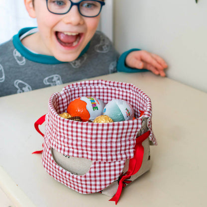 Panier 3 en 1 : sac, panière, pochette cadeau – Friandise